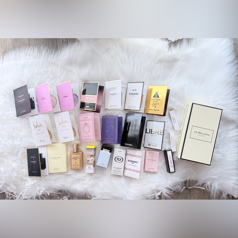 Luxury Brands Perfume Sample Set with Box